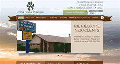 Desktop Screenshot of animalhospitalofdenison.com